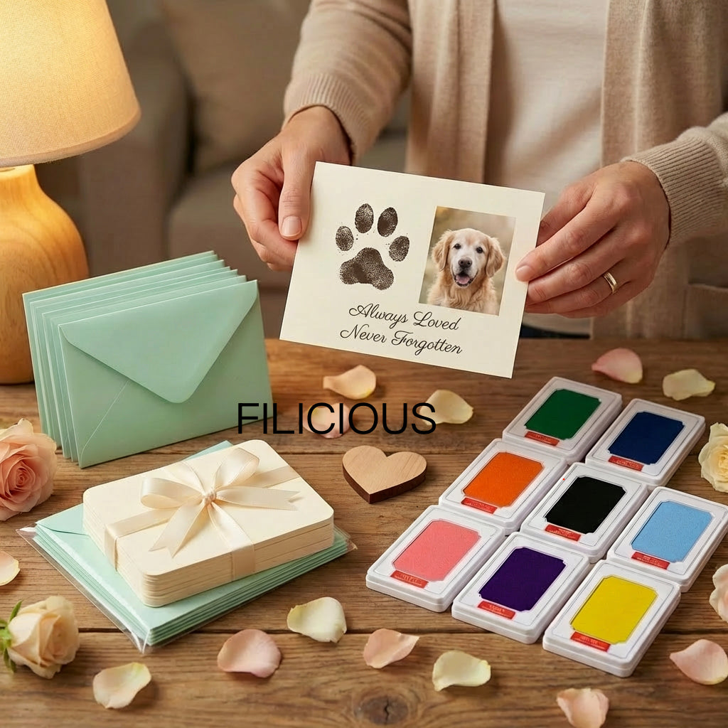 Filicious Pet Ink Kit — Keepsake Paw Print Gift for Senior & Beloved Dogs