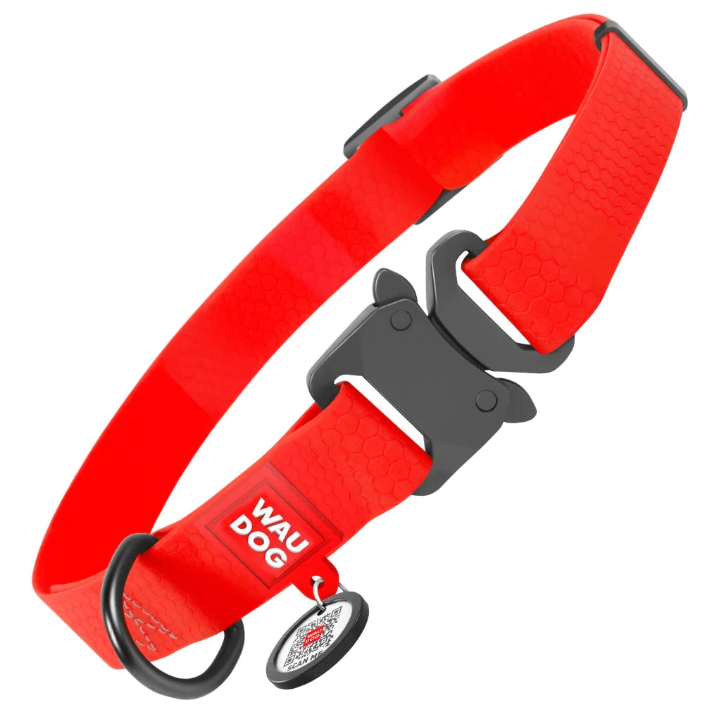 Ultra-Modern Waterproof Dog Collar With Metal Clasp by WAHDOG