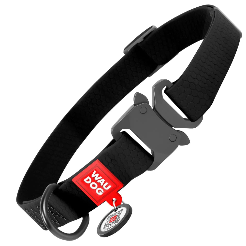 Ultra-Modern Waterproof Dog Collar With Metal Clasp by WAHDOG