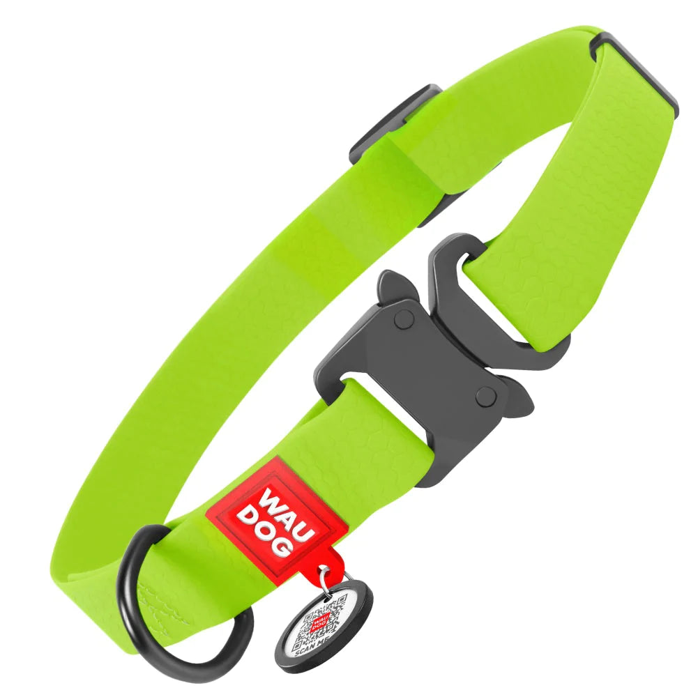 Ultra-Modern Waterproof Dog Collar With Metal Clasp by WAHDOG