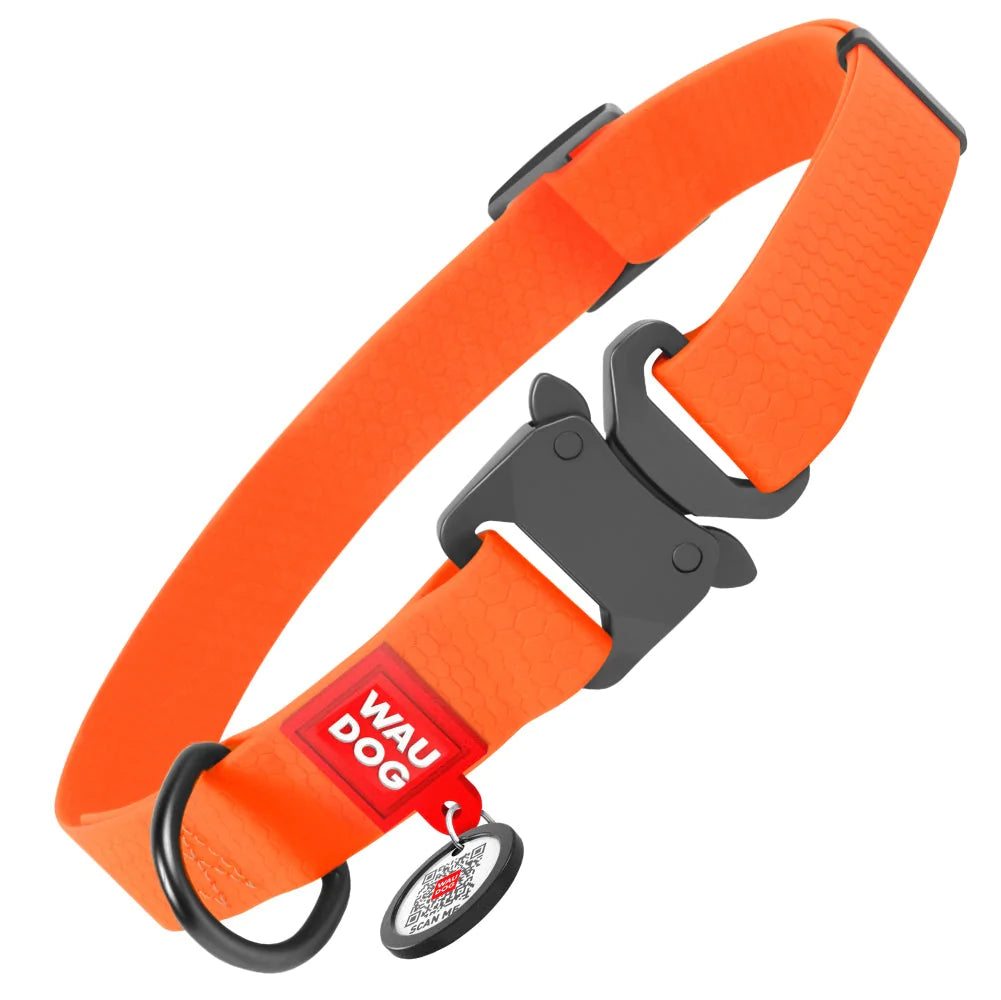 Ultra-Modern Waterproof Dog Collar With Metal Clasp by WAHDOG