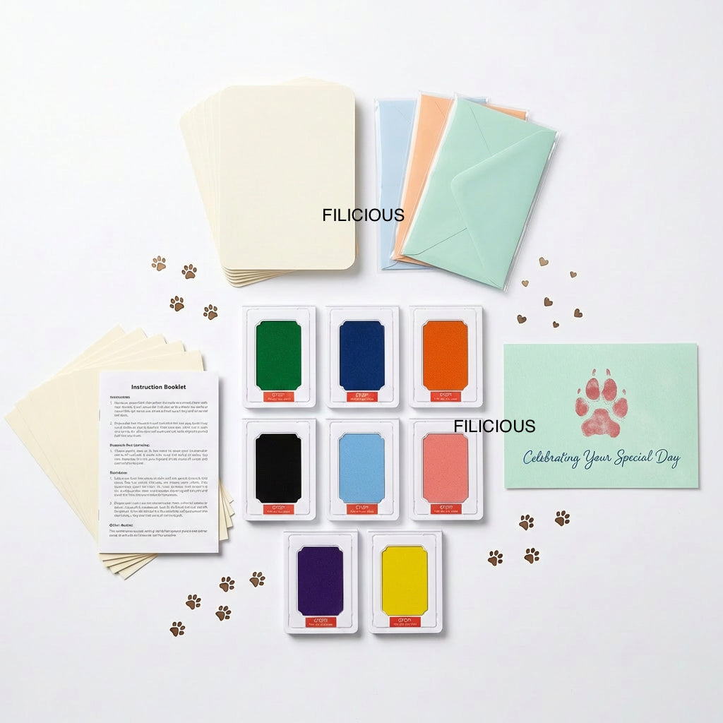 Filicious Pet Ink Kit — Paw Print Stamp & Keepsake Set
