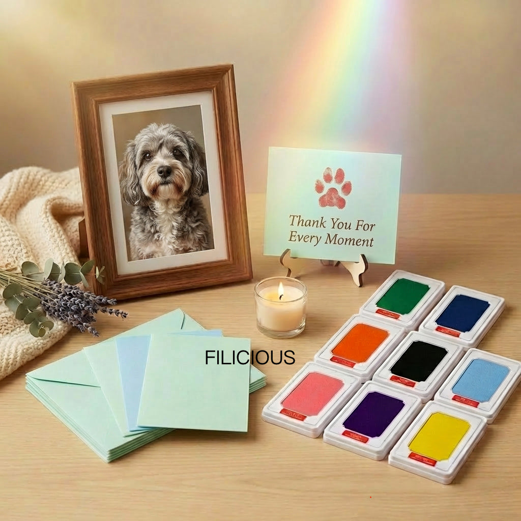 Filicious Pet Ink Kit — Keepsake Paw Print Gift for Senior & Beloved Dogs