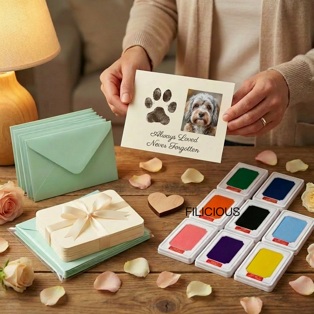 Filicious Pet Ink Kit — Keepsake Paw Print Gift for Senior & Beloved Dogs